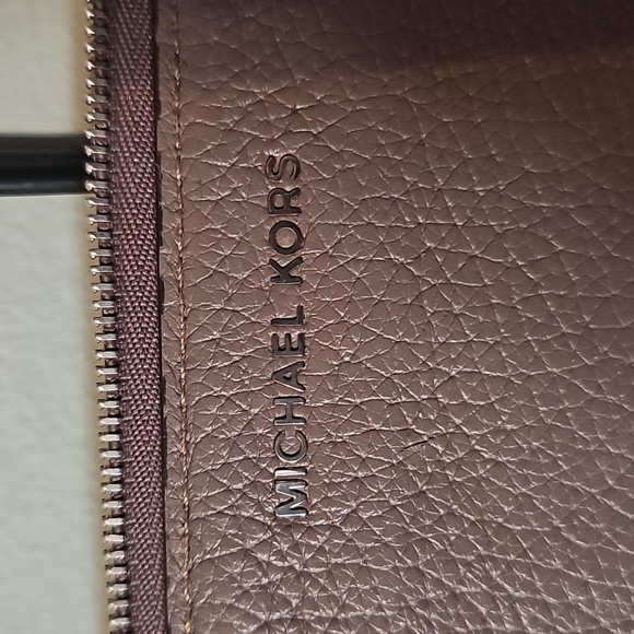 Michael Kors Gray/taupe Leather Clutch - Flawed - Picture 5 of 8